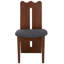 Chaise rembourrée en bois massif Kieran-610533846