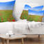 Coussin Poppy Meadow - paysage imprimé