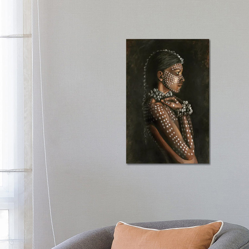 Tribal Woman by Design Fabrikken - Wrapped Canvas Print, 66.04 cm H x 45.72 cm W x 3.175 cm D