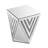 Borowski Silver mirror table, gorgeous side table with crystal inlay, small mirror coffee table