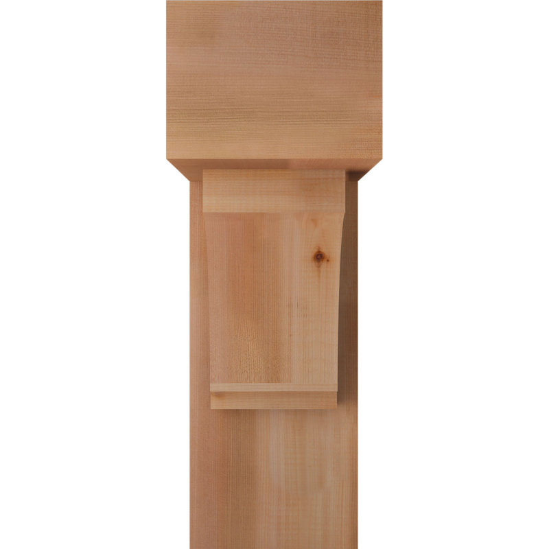 Support de bloc impérial avec entretoise décalée, 22 X 22, Cèdre rouge occidental de l 7 1/2 po (lisse)