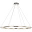 Stoker - Luminaire suspendu rond à DEL 36 pouces - Finition nickel poli - Cristal K9-965424280
