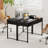 Modern 2-Drawer Computer Desk w/ Reinforced Heavy-Duty Metal Frame Anti-Tip Kit