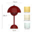 Rechargeable Mushroom Table Lamp – Wine Red – USB Chargeable 2000mAh Battery – Portable, Dimmable Ambient Light by TRIXES