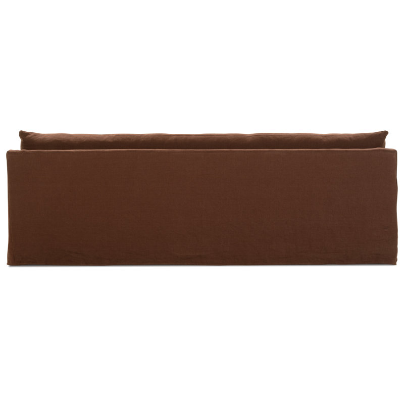 Moreau Slip Sofa, 35"H x 110"W x 41"D, Orange