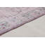 Tapis unique en viscose noué à la main style Oushak des années 2010 de 5 pi x 8 pi 2 po rose / gris Fizza