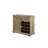 Farmhouse Liquor Cabinet Bar Cabinet With 2 Drawers, Wine Bar Cabinet With Removable Wine Racks Storage Shelves, Cupboard For Kitchen, Dining Room, Gray Wash L39.37''*W15.7"*H34.65"