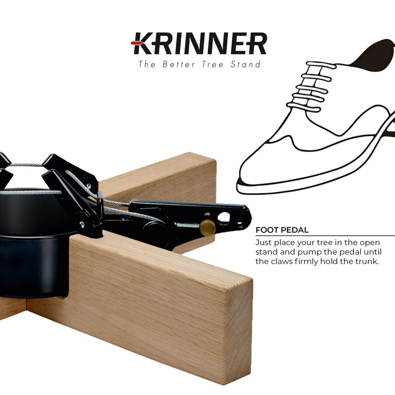 Kopenhagen Modern Oak and Steel Christmas Tree Stand