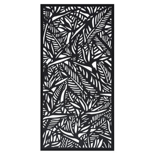 6 ft. H x 3 ft. W Bird of Paradise Wall Décor Vinyl Privacy Screen