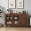 Buffet de rangement simple en bois massif de grande capacité-1957036673