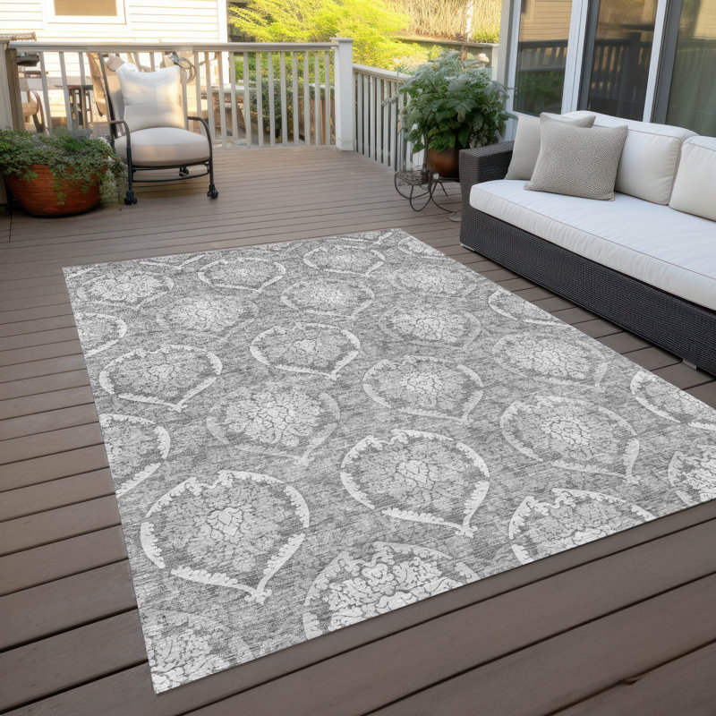 Tapis intérieur / extérieur Shoma avec envers antidérapant, Rectangle 9 pi x 12 pi