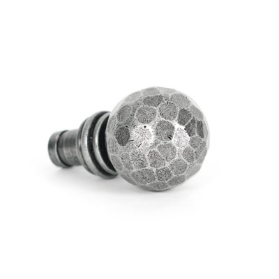 Hammered Ball Steel Finial