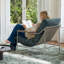 Chaise d'appoint en métal avec coussin