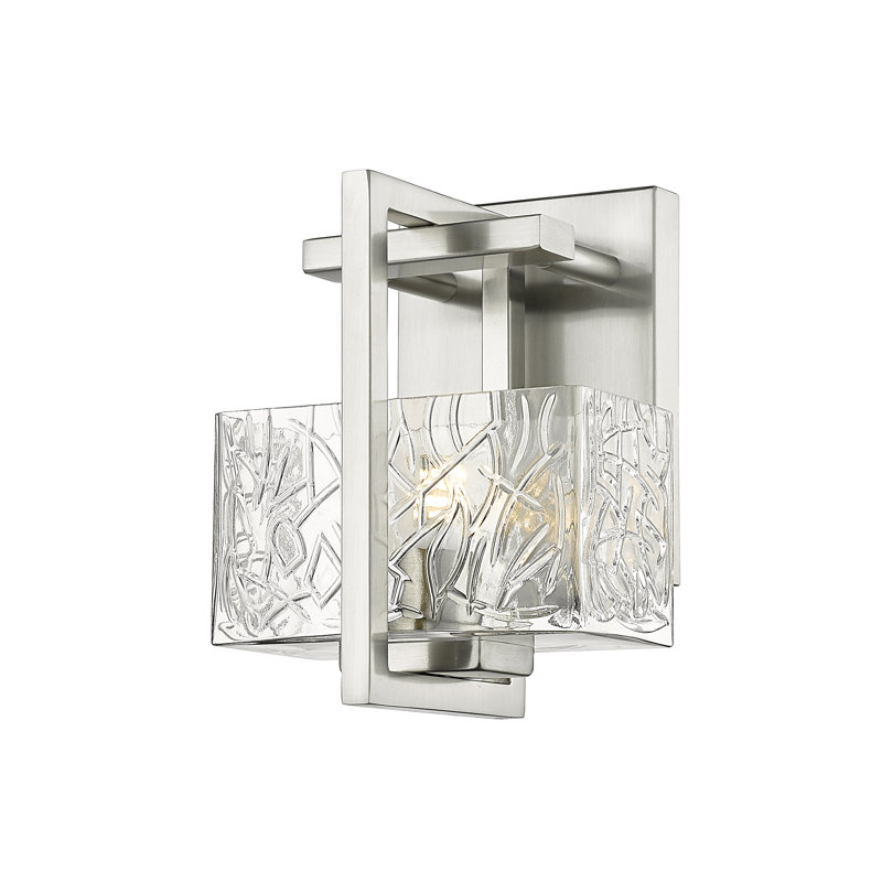 Dimmable Bath Sconce, Satin Nickel