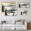 Saison hivernale Mont-Mont V - reproduction sur toile-86804817-86804818