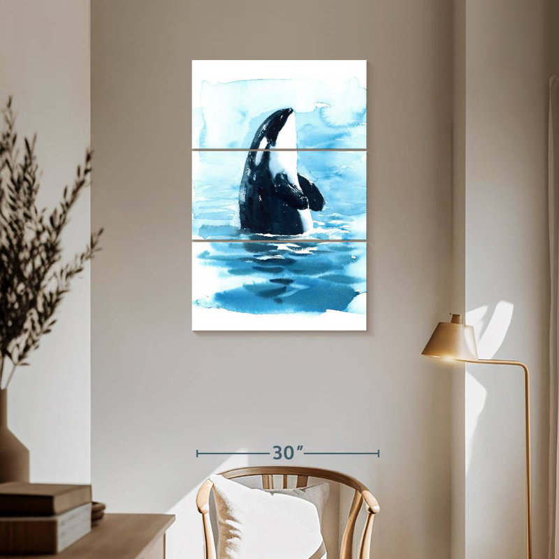 Brampt Ocean Surface Orca, 57'' H x 36'' W