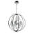22" Chrome Chandelier for Dining Room, Foyer, Bedroom – Modern 5-Light Cage Design with Crystal Bead Drops & E12 Bulb Base – LED Compatible, BACL Certified