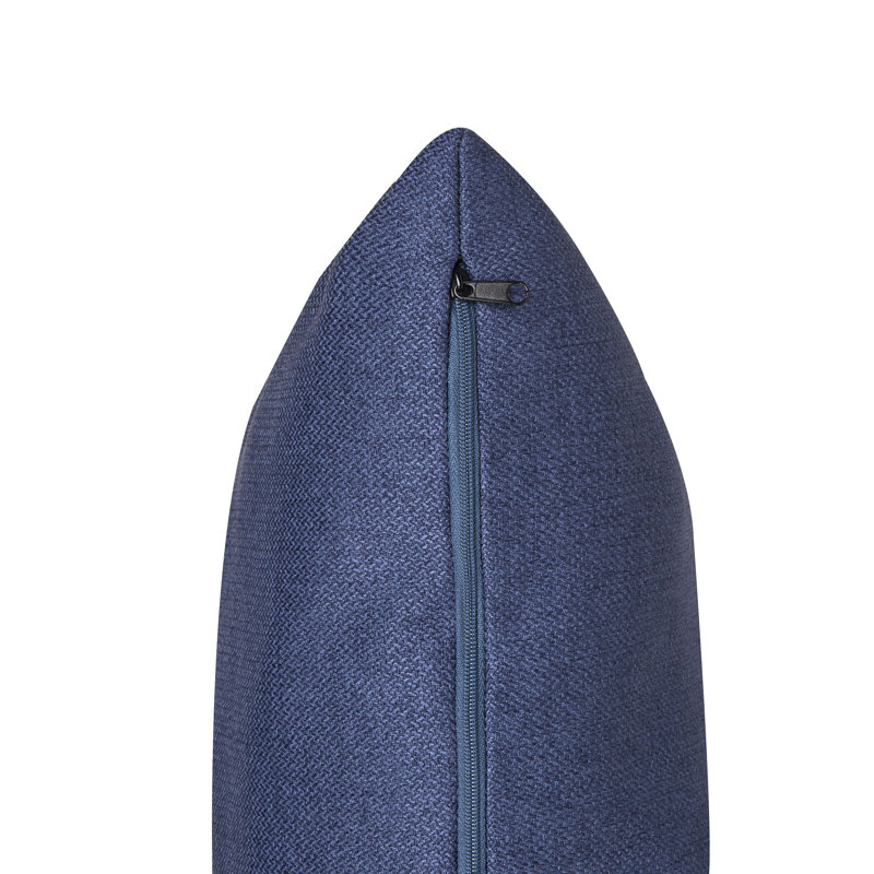 MALMOS Upholstered Armchair, Dark Blue Polyester