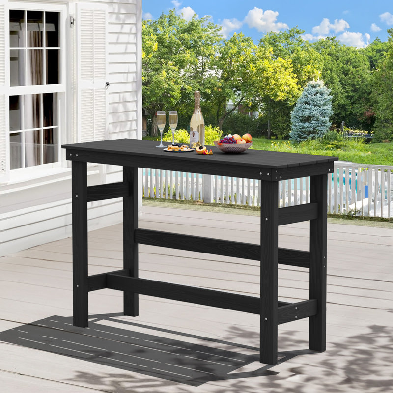 Raise Rectangular Outdoor Table, Brown