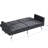 Dark Grey Lounge With Breathable Fabric And Style Gray Bed Adjustable Positions-1812907036