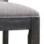 Ensemble de 2 tabourets de bar rétro avec structure en bois d'hévéa et coussin en tissu éponge parfait pour les îlots de cuisine et les salles à manger-789656512