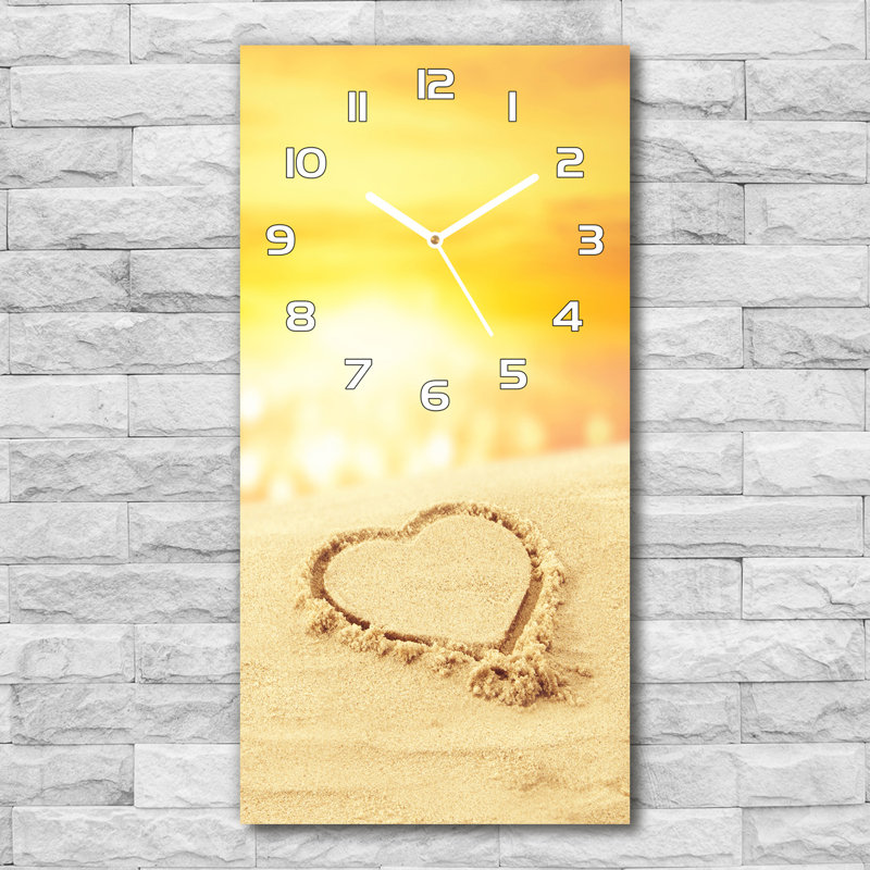 Jaszmine Glass Wall Clock, White