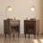 23"H Traditional Solid Wood Nightstand Set with Fluted Glass Doors, Storage Drawer-102430243-102430247