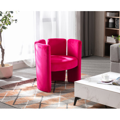Chaise d'appoint en velours Dal