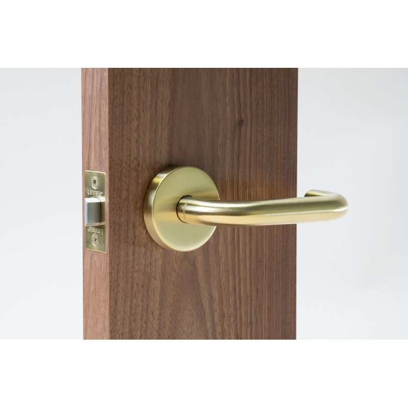 Privacy Door Lever Set, Passage (Hall & Closet), 2.75", Satin Black