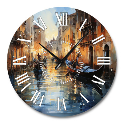 Italie - Reflets vénitiens I - horloge murale