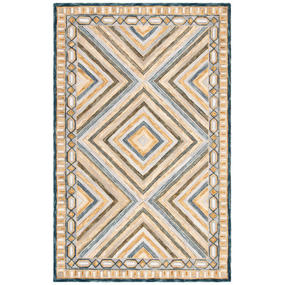Seidl Hand Tufted Geometric Indoor/Outdoor Rug