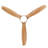 Modern 52" 3-Blades Indoor Brushed Nickel Solid Wood Ceiling Fan With LED Light, Quite DC Motor and Remote Control-1126380626-1126380627-1126380653