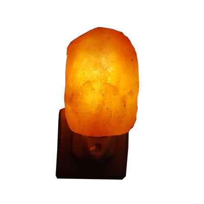 Natural Himalayan Salt Lamp Night Light Hand Carved with CCC-Approved Wall Plug