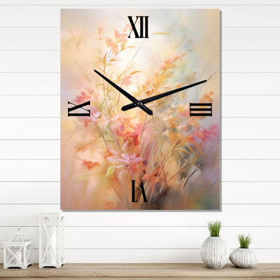 Jazzmarie - Floral Wall Clock Oversized
