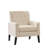 Retro Faux Leather Club Chair - Mid Century Modern Style For Office & Living Room-448980483