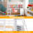 Twin Size Loft Bed With Desk, Wooden Loft Bed With Shelves,-1585769862