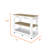 Kitchen Island with Drawer Shelves and Casters-458546702-423032430