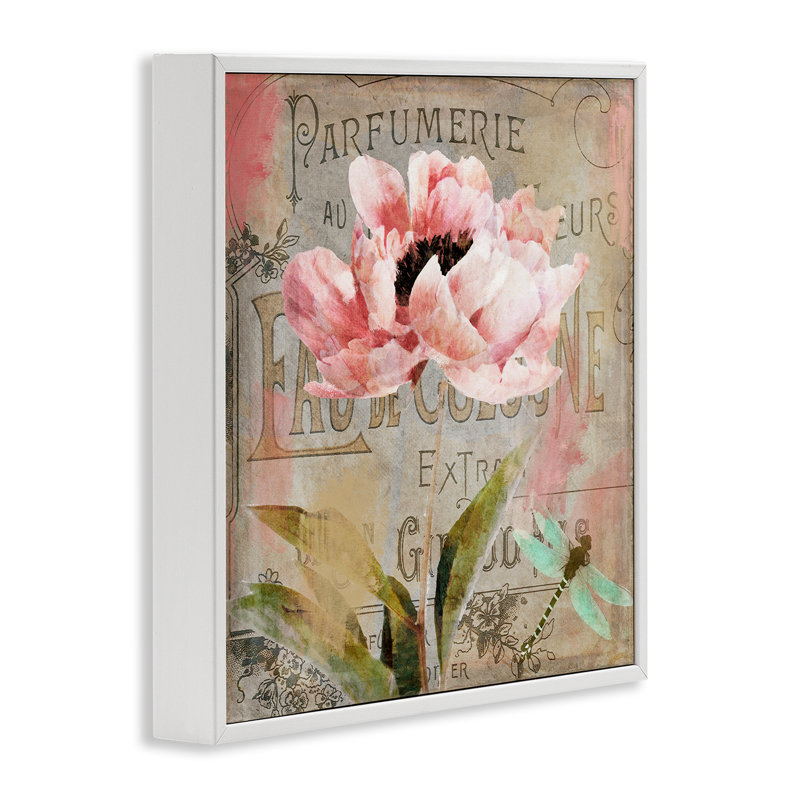 Giclée française rétro encadrée, design par Sasha, H 12 po x l 12 po, Estampe numérique encadrée blanc bord de mer
