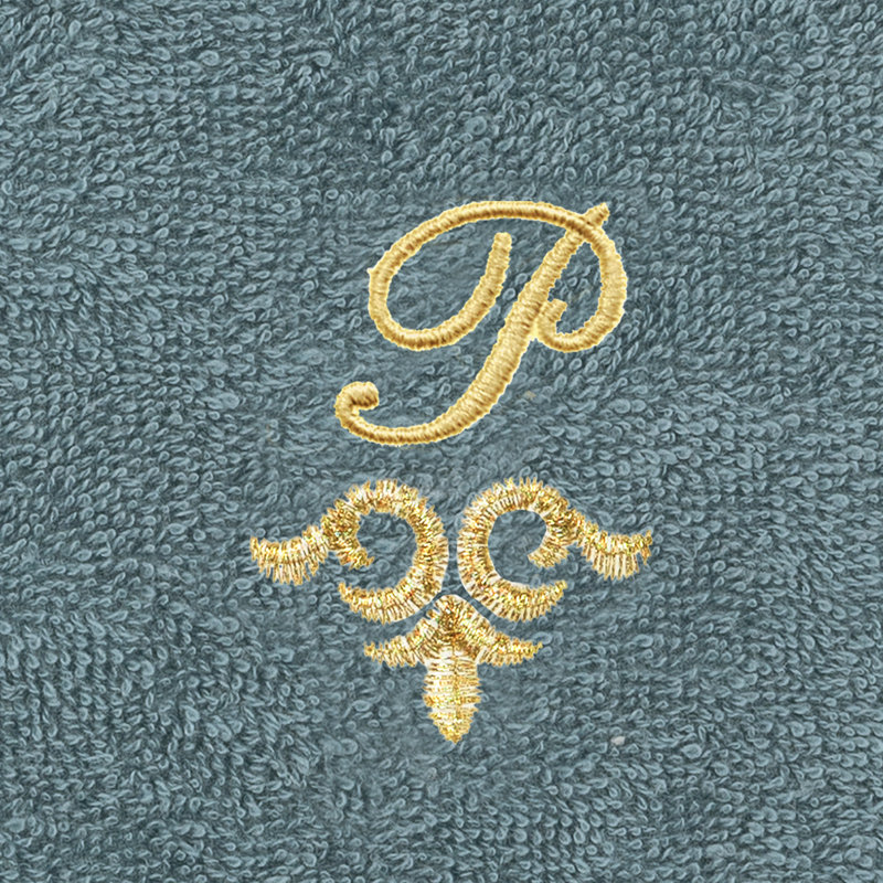 Ensemble de serviettes 100% lin Linica, Sarcelle, Paquet de 2 débarbouillettes, P