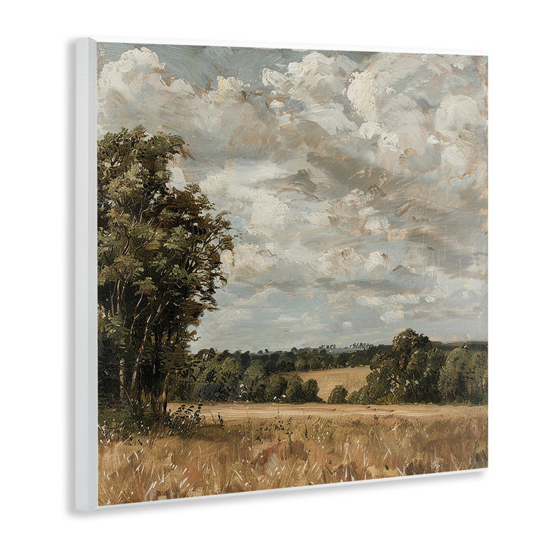 Plaque murale Clouds Over Country Scenery, design par LSR Creative Studio