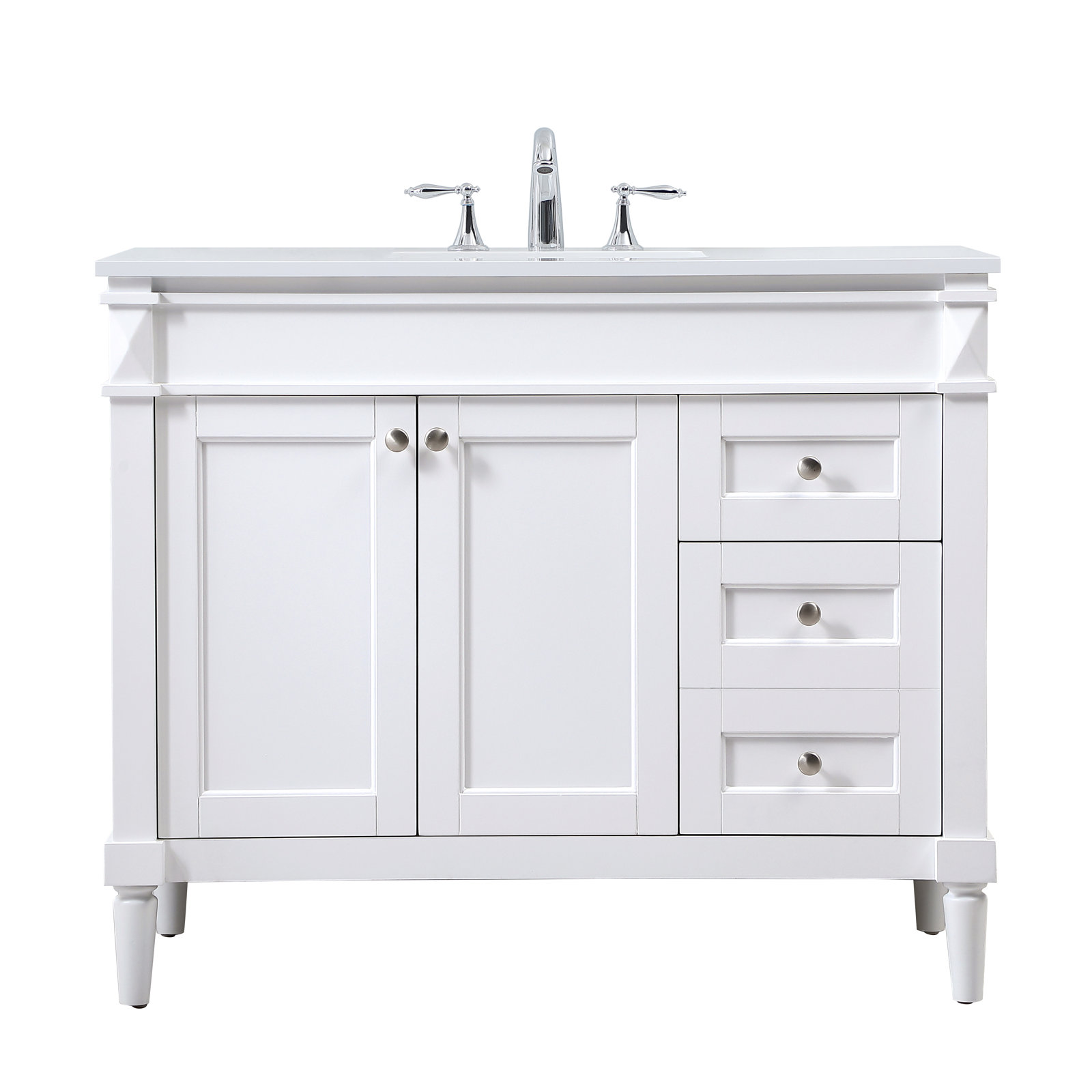 Readington 42'' Single Bathroom Vanity, White