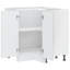 Kitchen Corner Base Cabinet Lucca High Gloss Engineered Wood-628651049