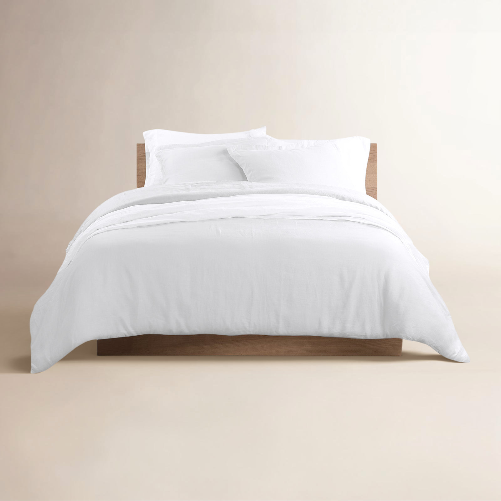 Frazier 100% Linen Machine Woven Sheet Set, Queen Sheet Set with 2 Pillowcases, Lilac Marble
