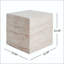 Table d'appoint carrée en travertin MGO