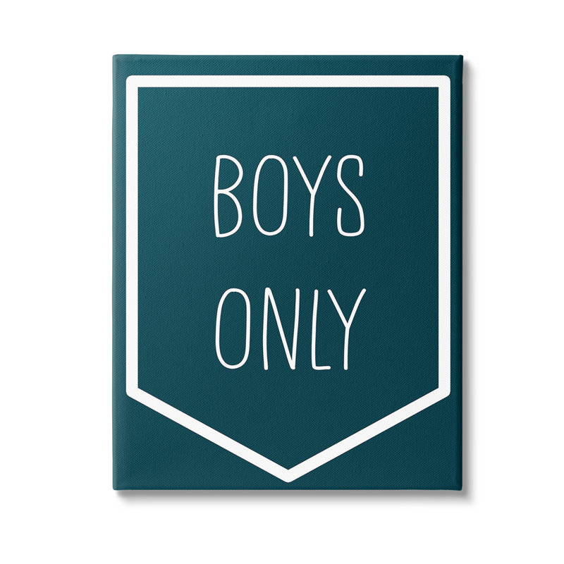 Art mural sur toile Minimal Boy Only par Lil 'Rue, H 30 po x l 24 po