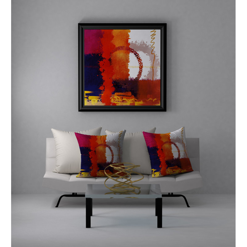 Reversible Throw Pillow, 18" x 18"