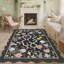 Tapis festonné moderne antidérapant Farmhouse Floral-1123934694
