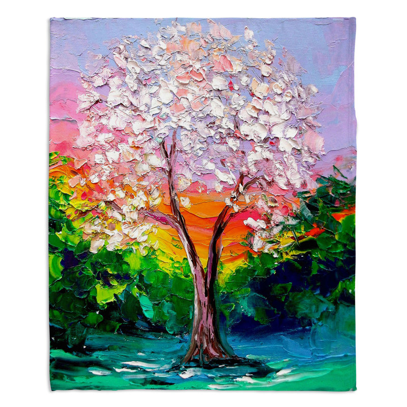 Hand Woven Throw Blanket, 51" x 60"