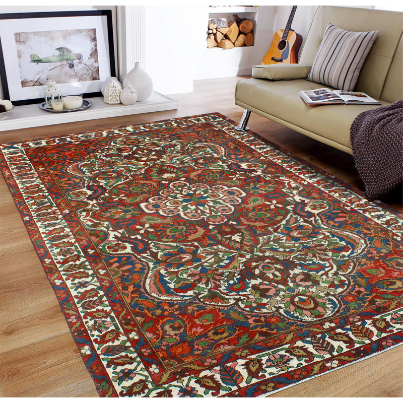 Khrystopher Bakhtiari Karzai Red Rug