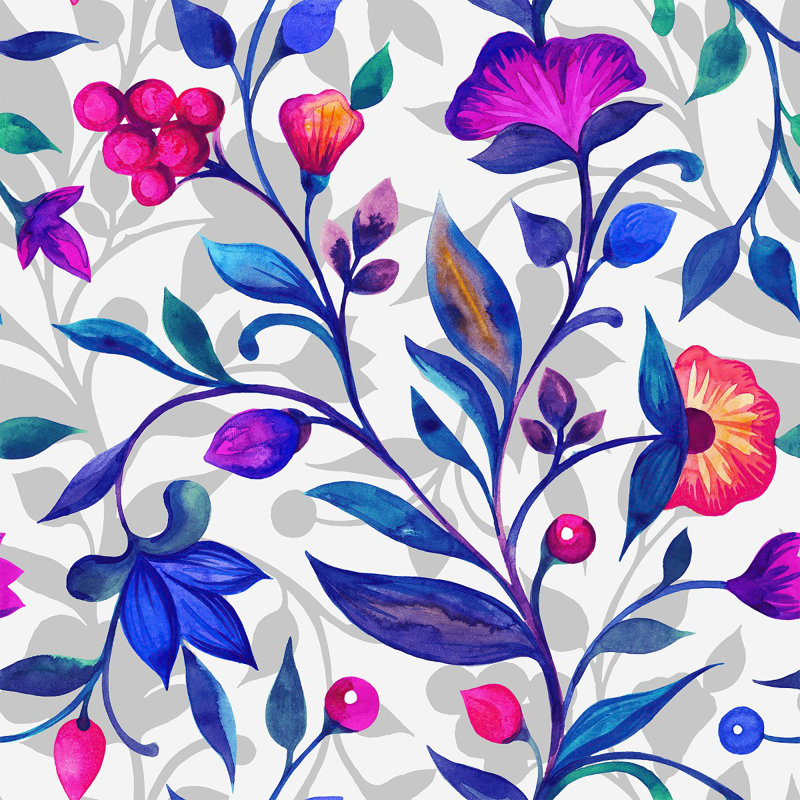 Floral Tile, 225" L x 25" W